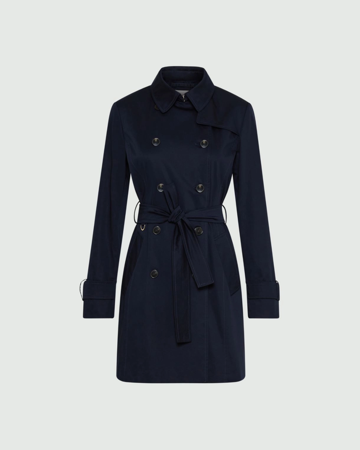 Trench in raso stretch Roseto