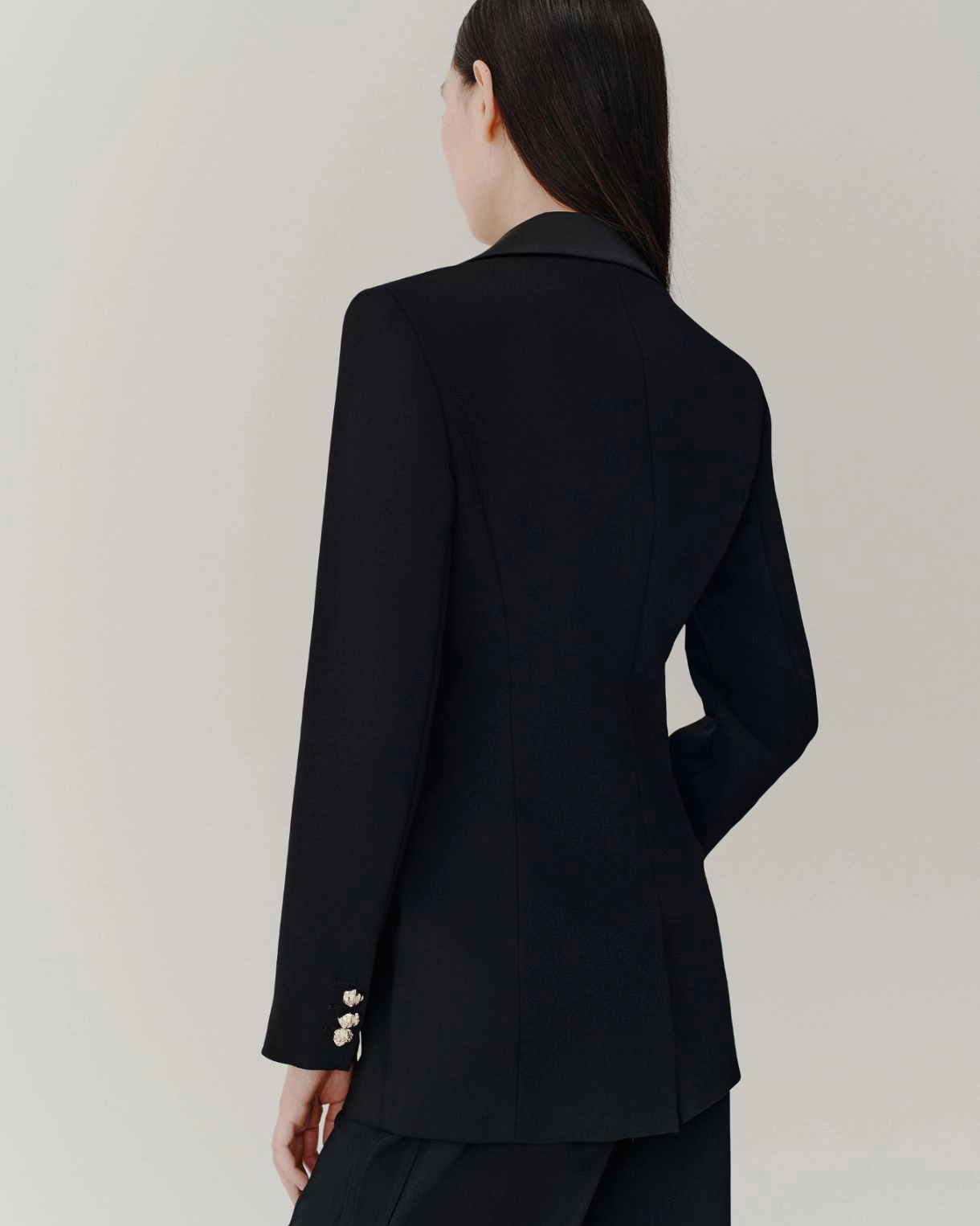 Blazer lungo in enver satin Camogli