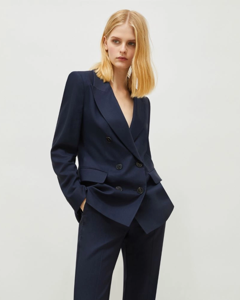 Blazer Doppiopetto in Twill Stretch Hieros