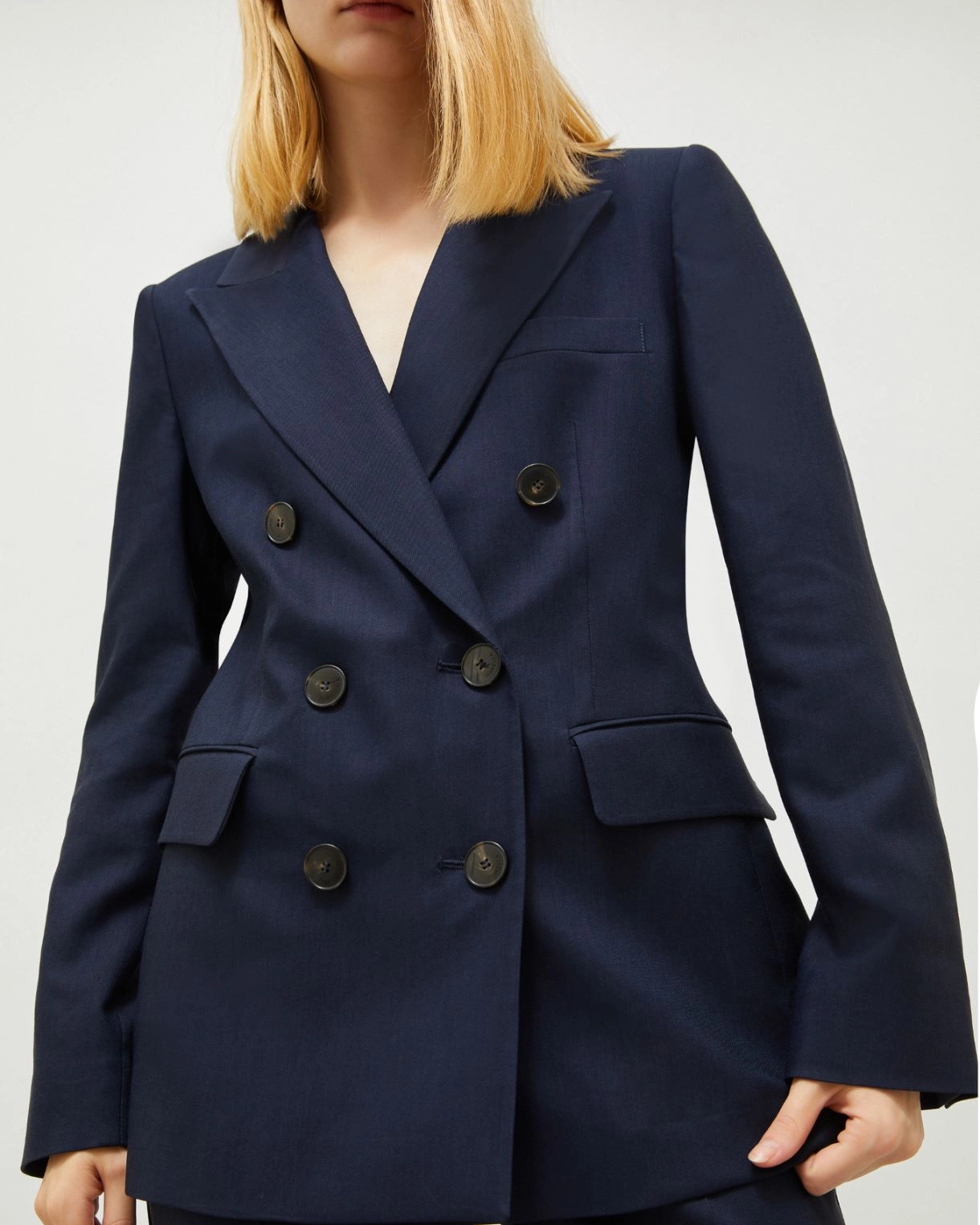 Blazer Doppiopetto in Twill Stretch Hieros