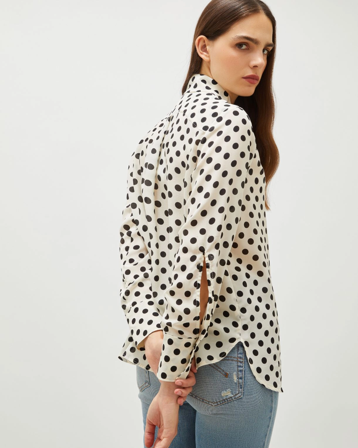 Camicia in seta stampata Conio
