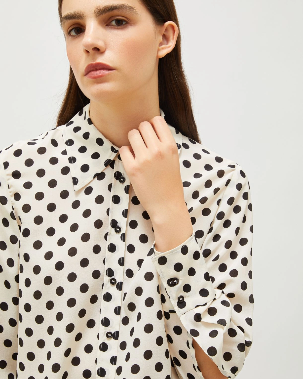 Camicia in seta stampata Conio