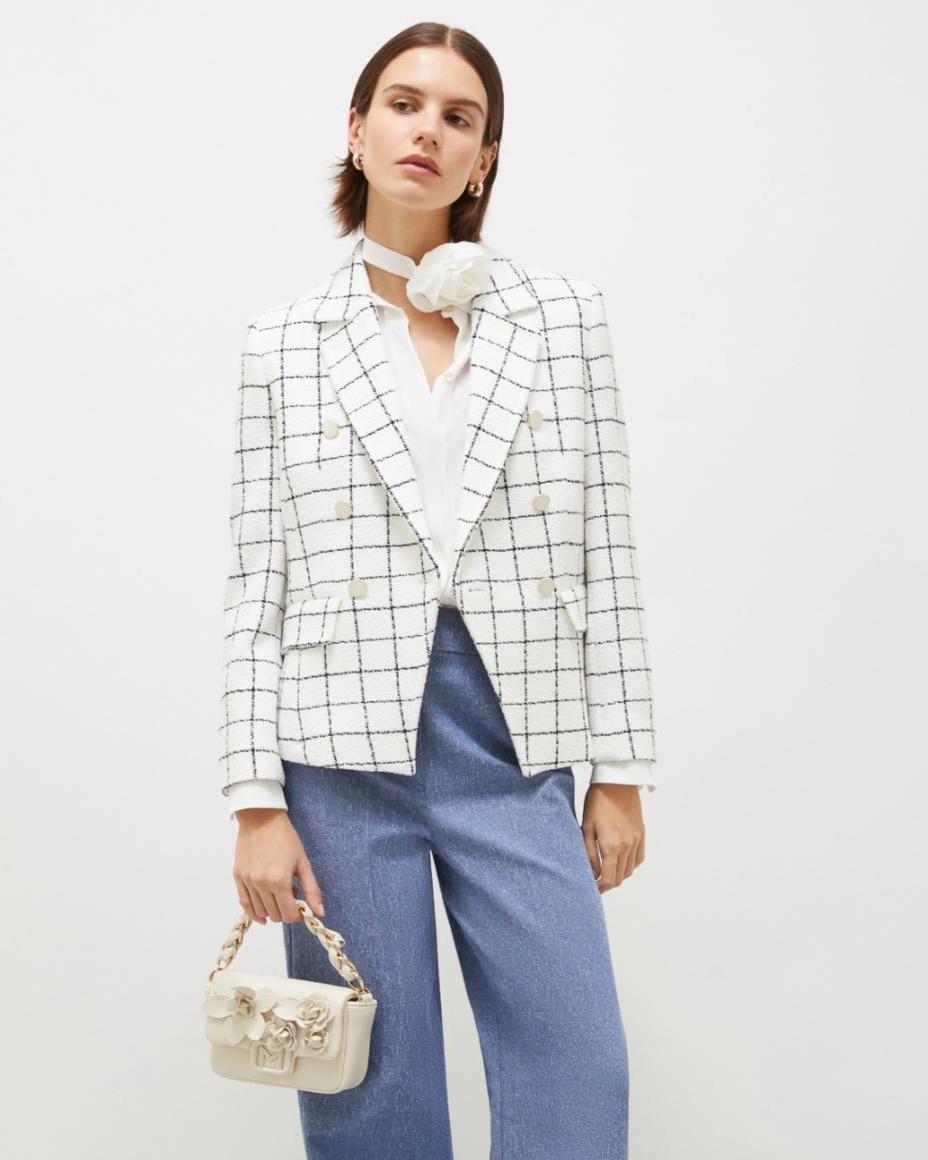 Camicia in crêpe con cintura a fiore Inaco