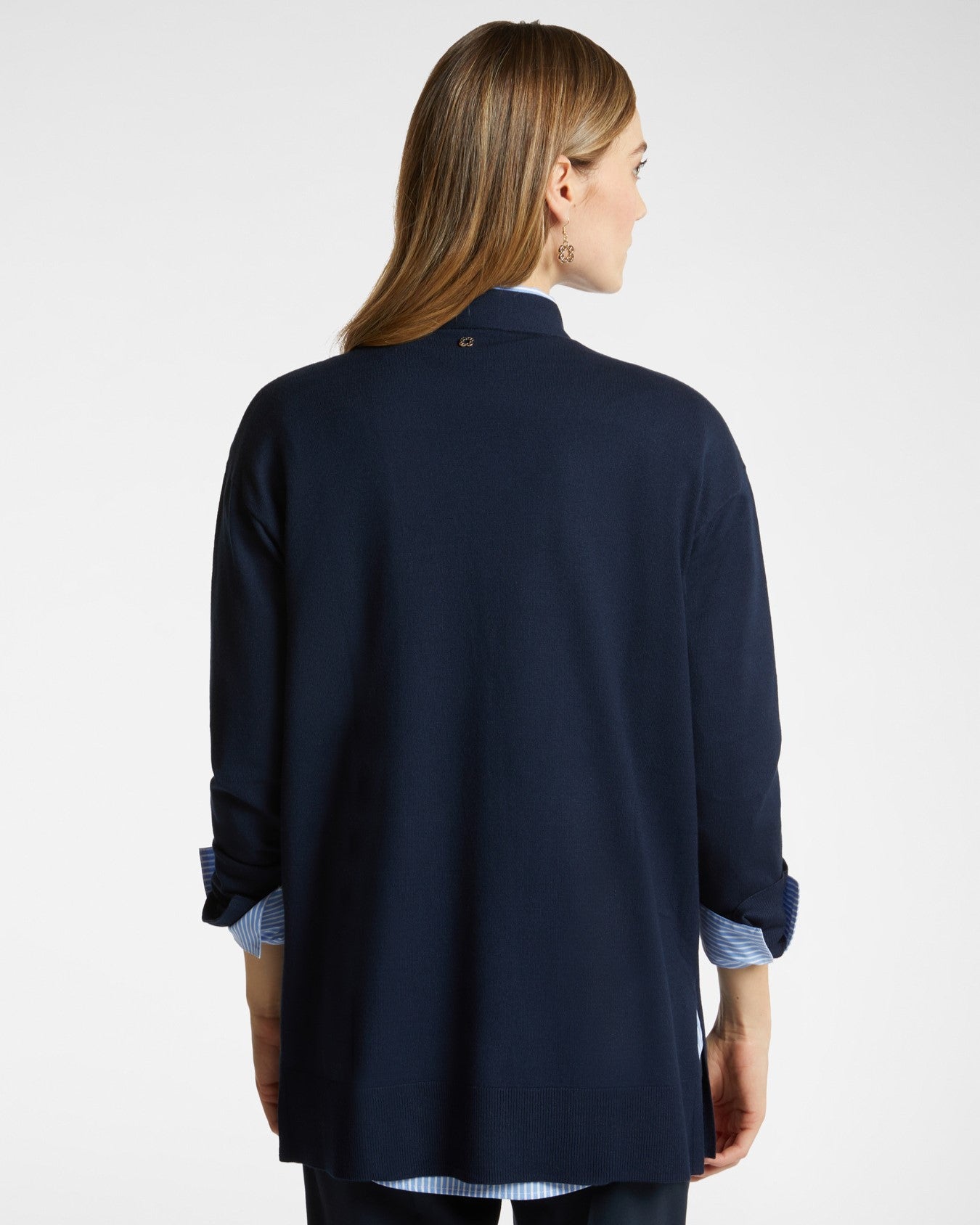 Cardigan lungo aperto davanti