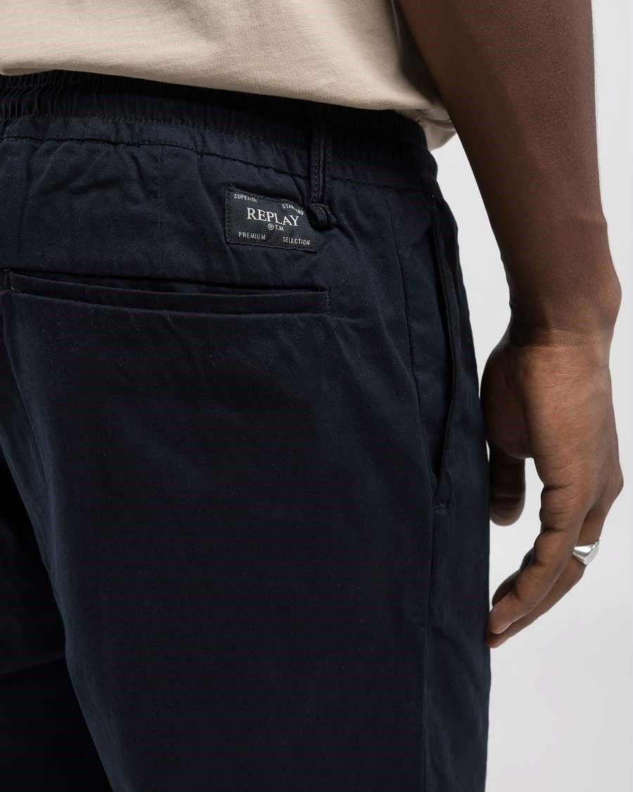 Pantalone in Twill di cotone stretch