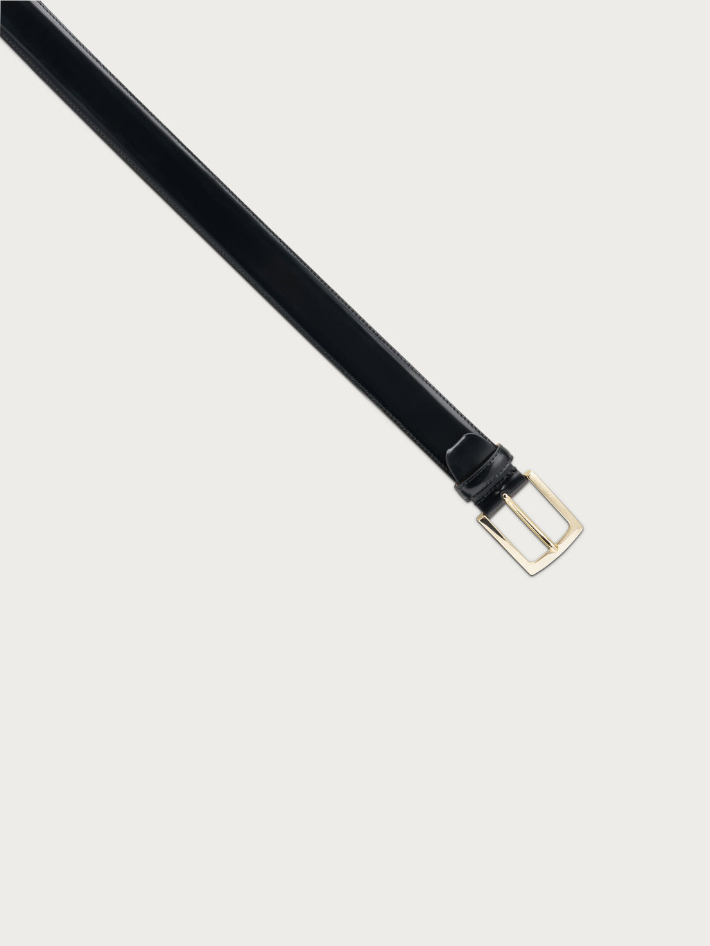 Cintura classica in pelle abrasivata