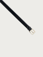 Cintura classica in pelle abrasivata