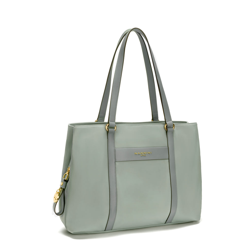 Borsa a spalla in nylon e pelle Liberty