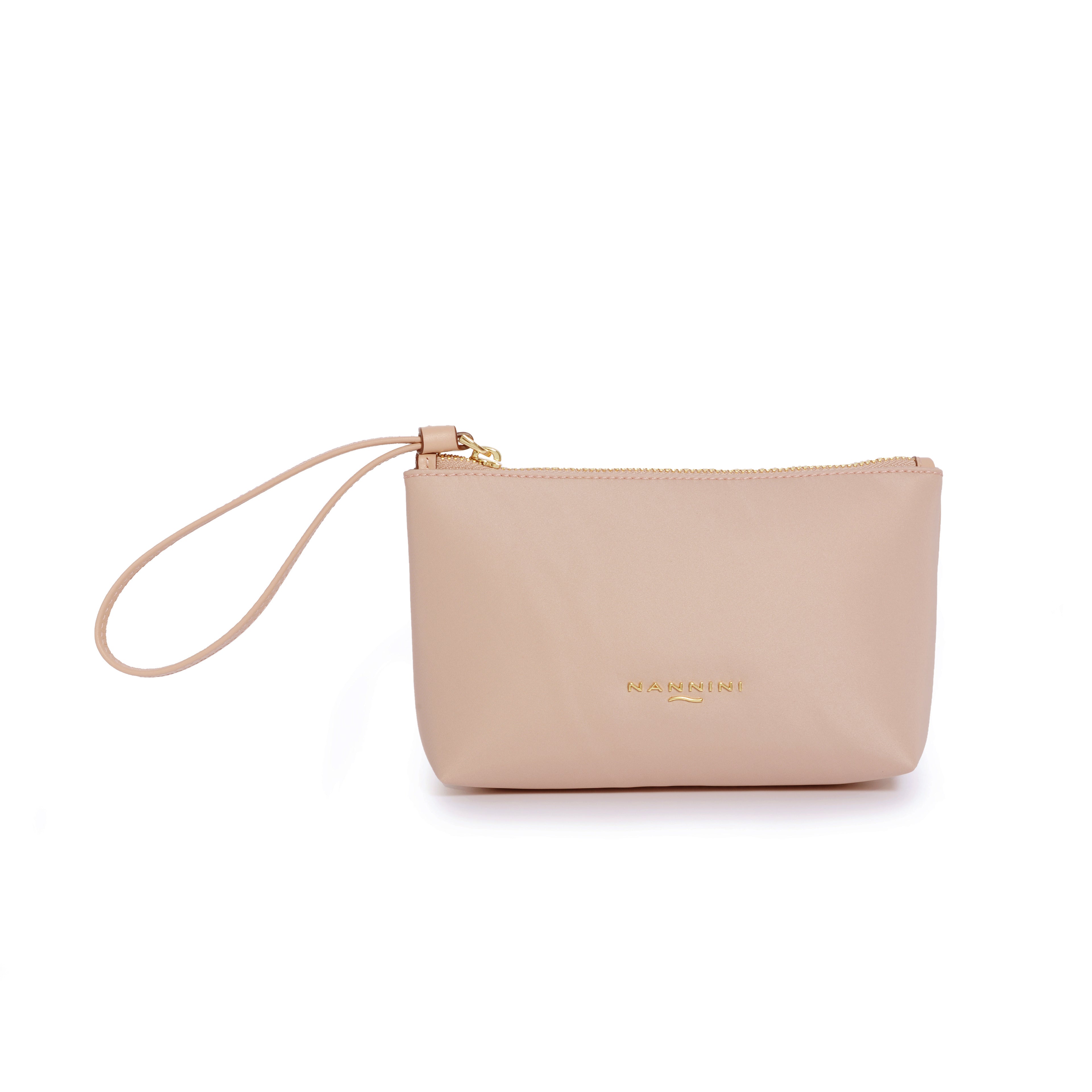 Pochette in nylon e pelle piccola Sara