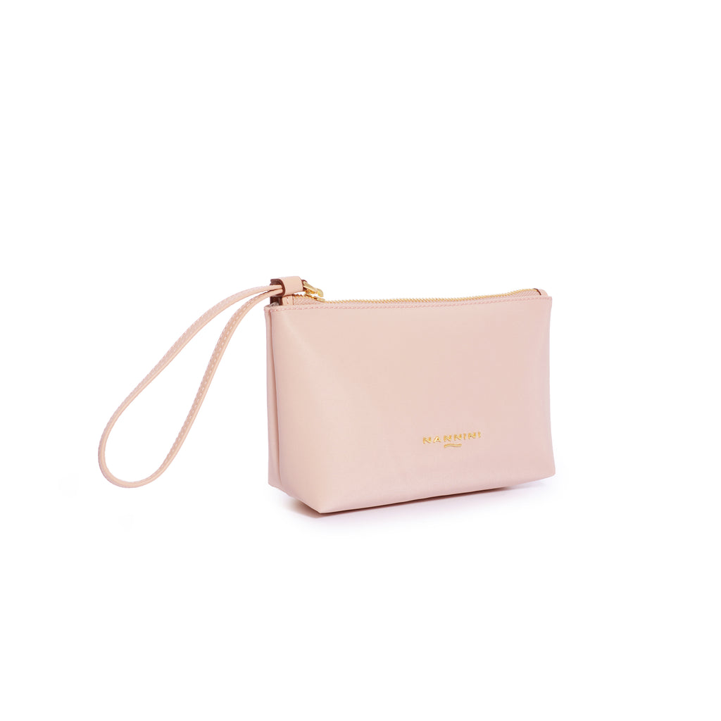 Pochette in nylon e pelle piccola Sara