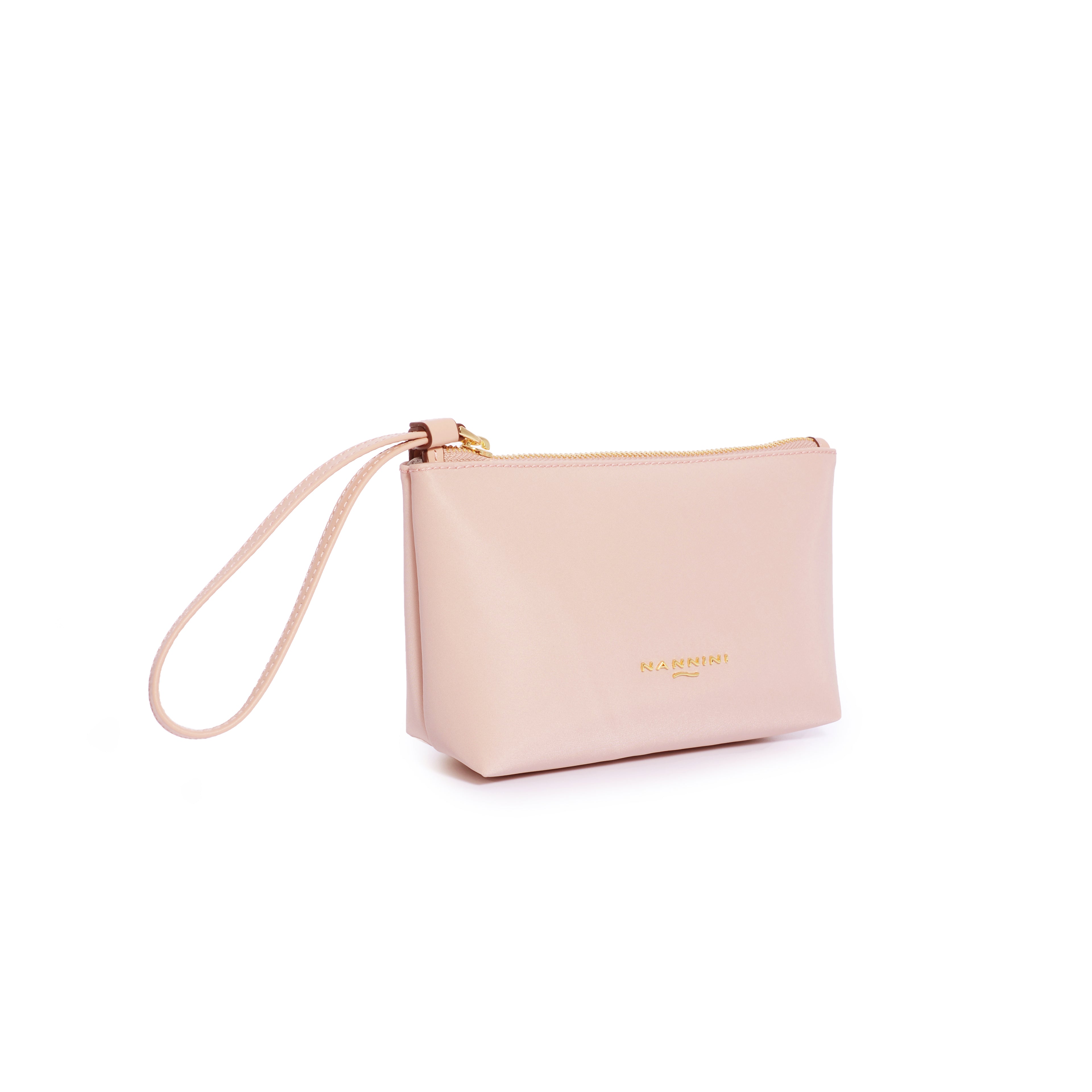 Pochette in nylon e pelle piccola Sara