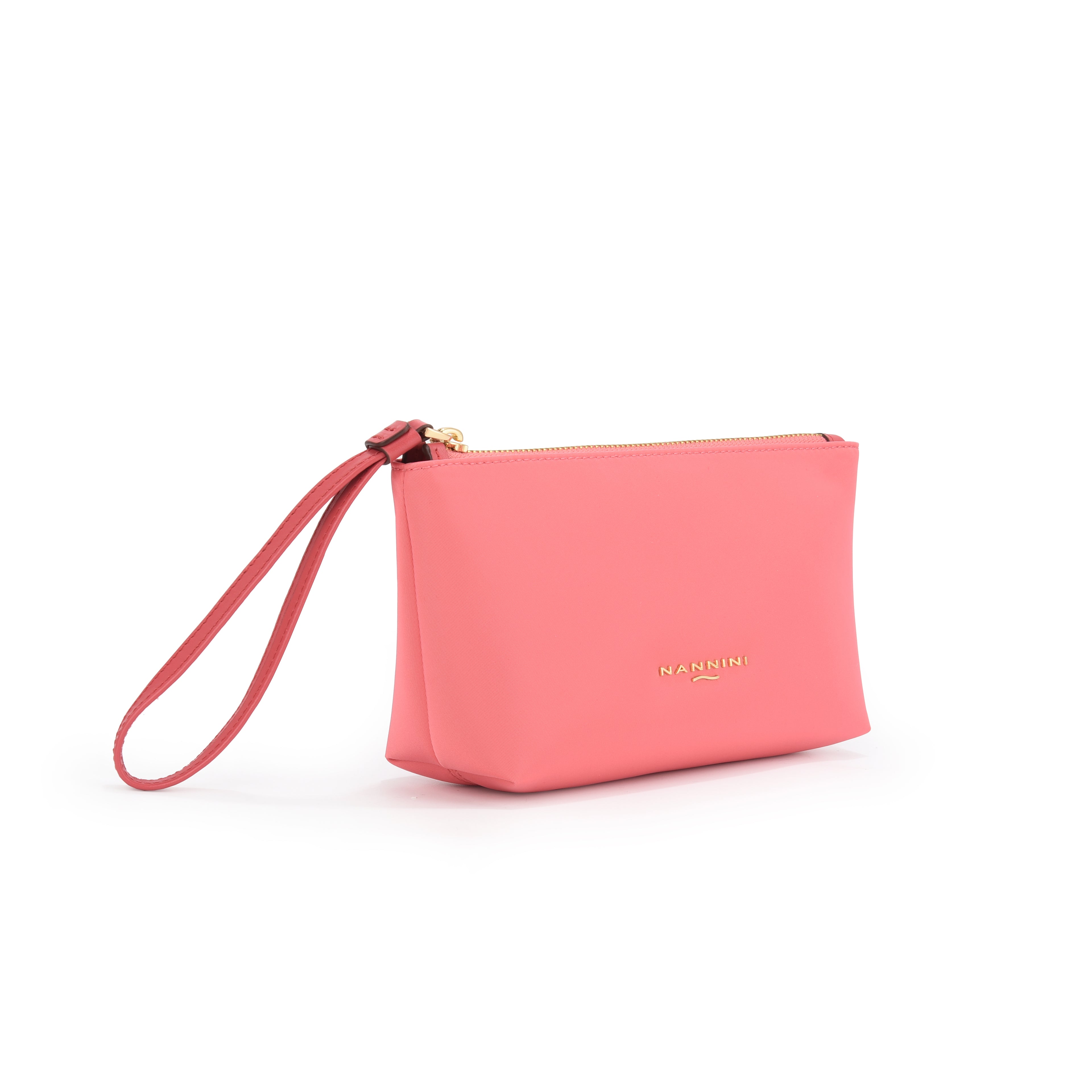 Pochette in nylon e pelle piccola Sara