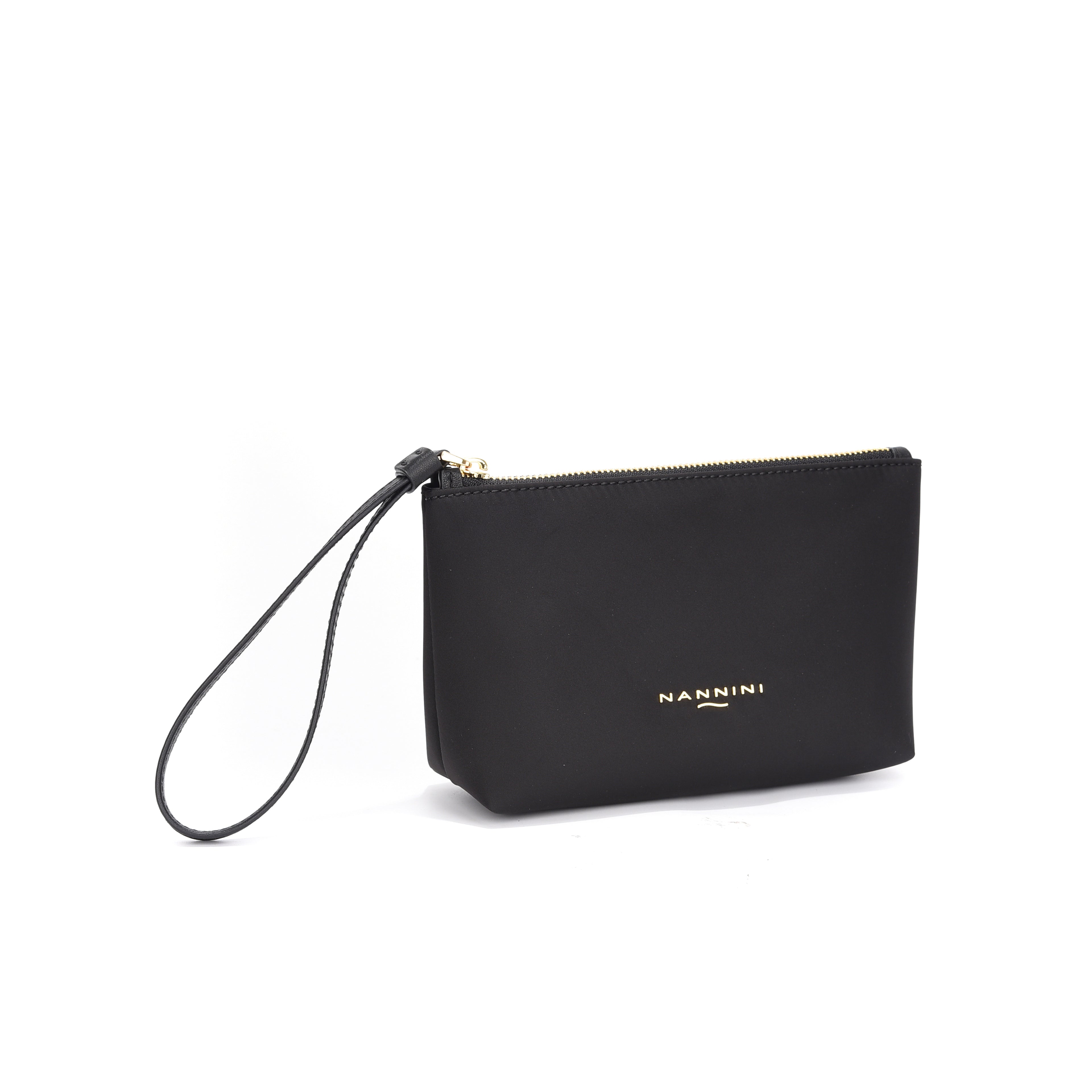 Pochette in nylon e pelle piccola Sara