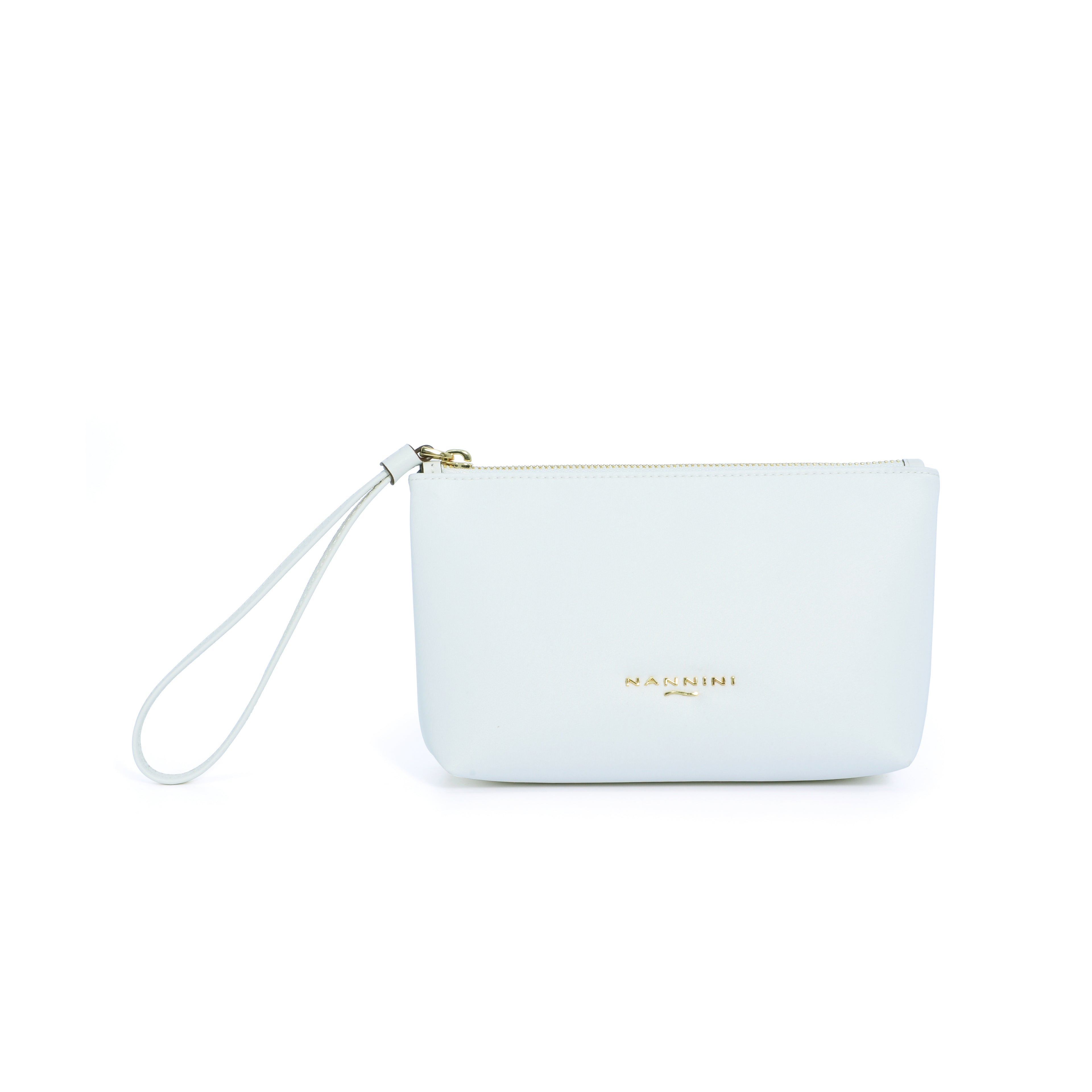 Pochette in nylon e pelle piccola Sara