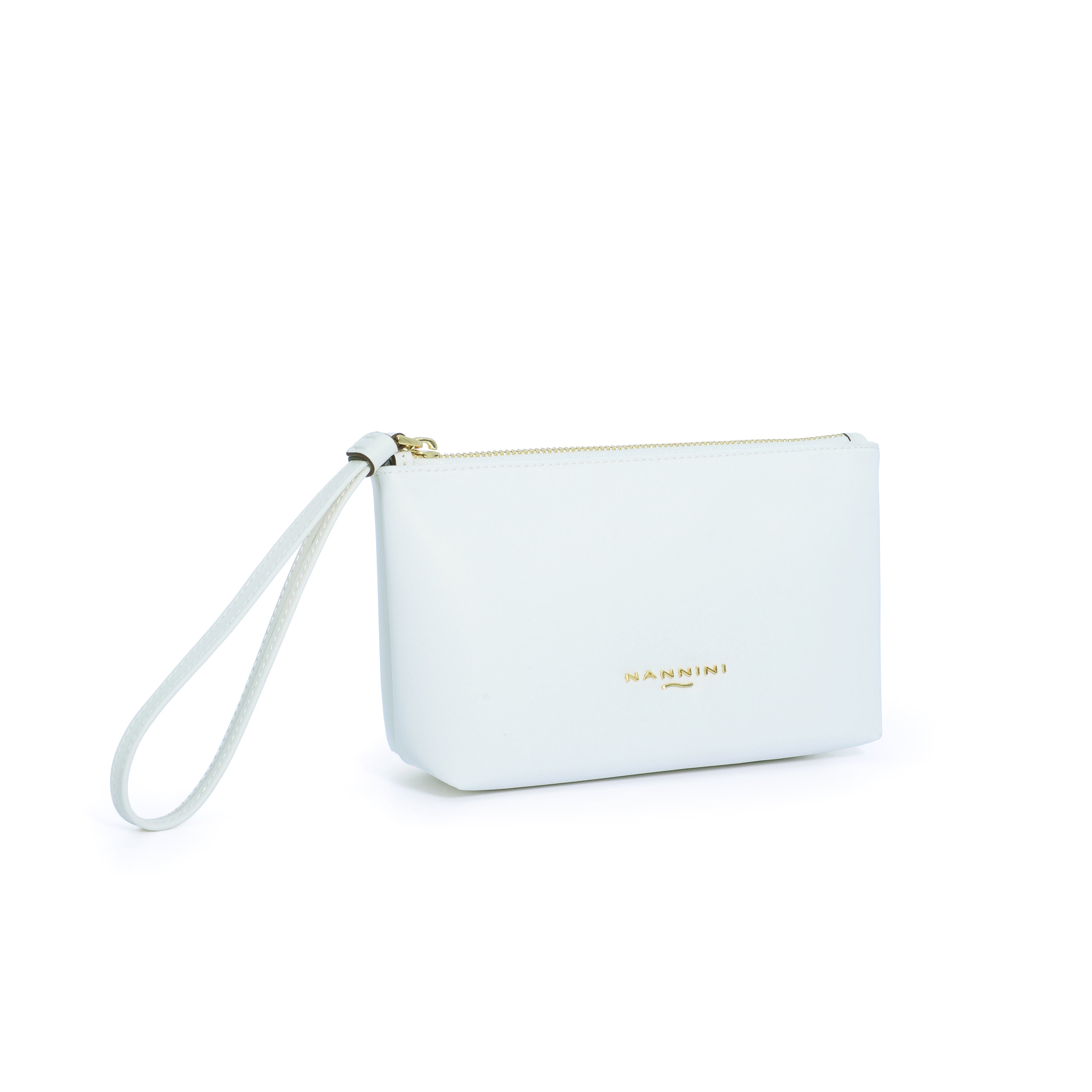 Pochette in nylon e pelle piccola Sara