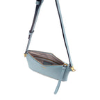 Pochette in pelle con tracolla Keira