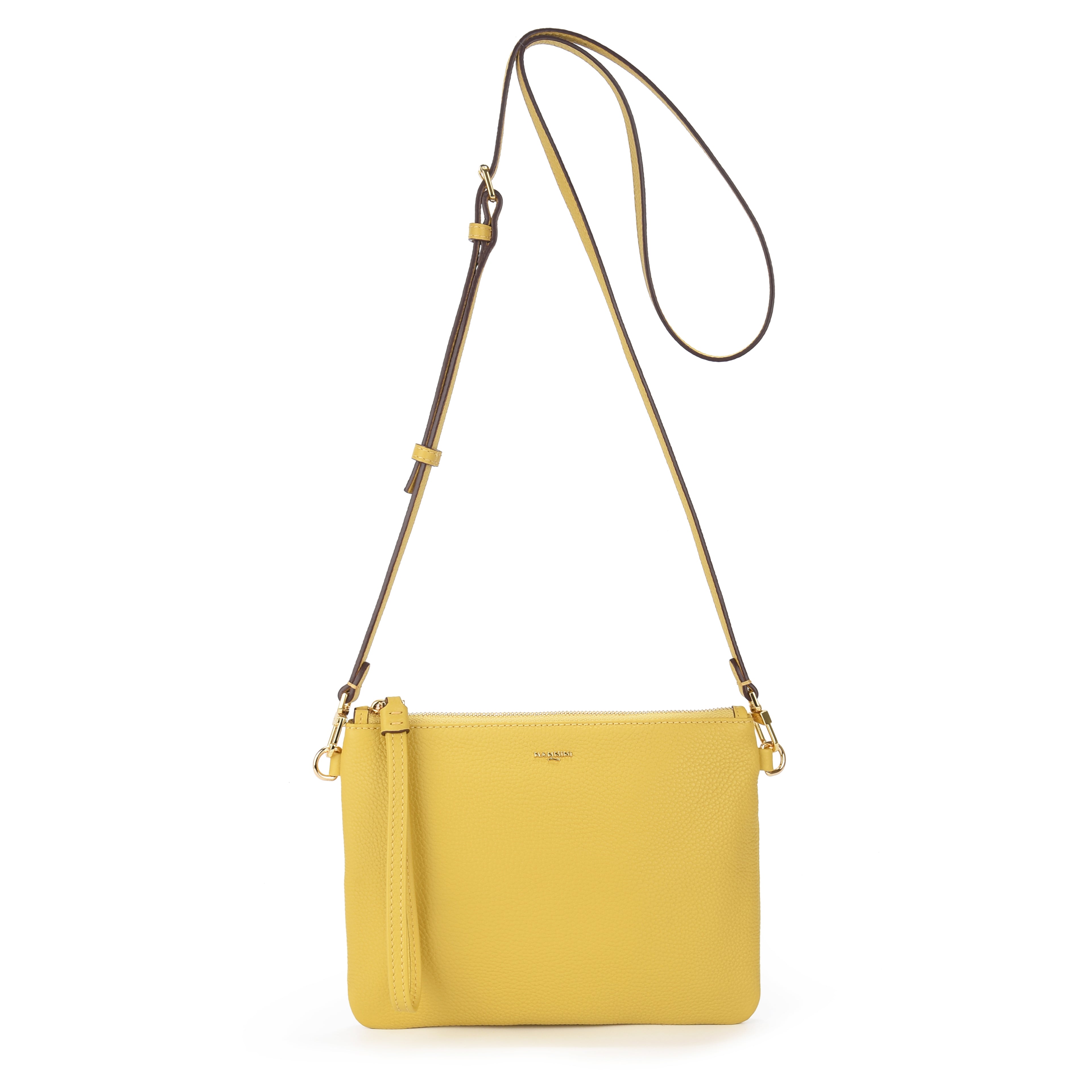 Pochette in pelle con tracolla Keira