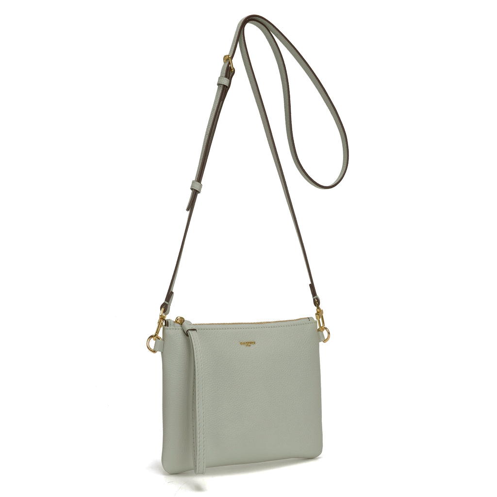 Pochette in pelle con tracolla Keira