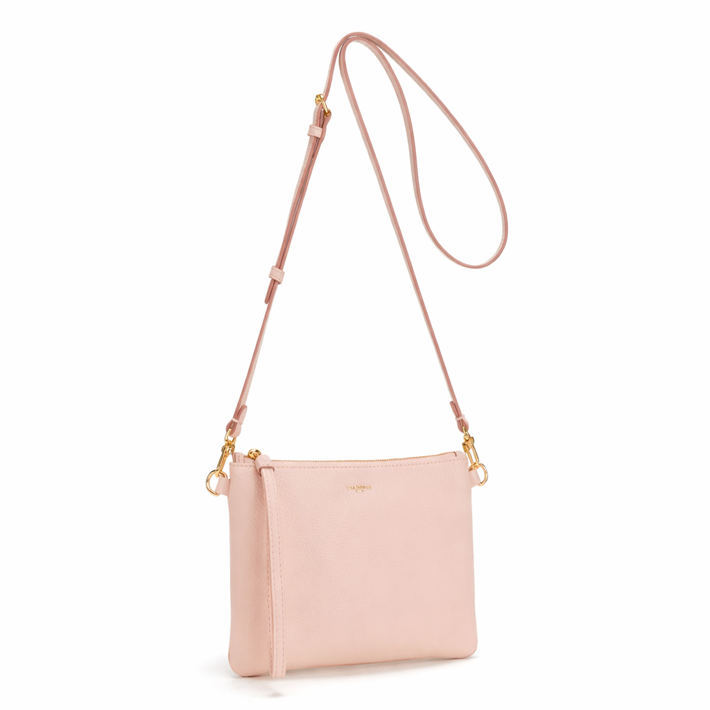 Pochette in pelle con tracolla Keira