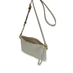 Pochette in pelle con tracolla Keira