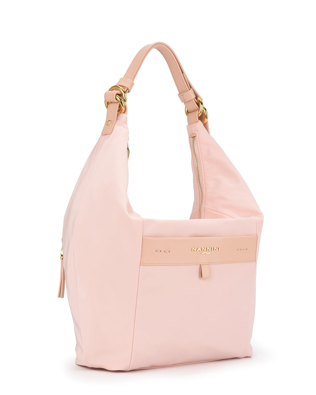 Hobo Bag in nylon e pelle Reene