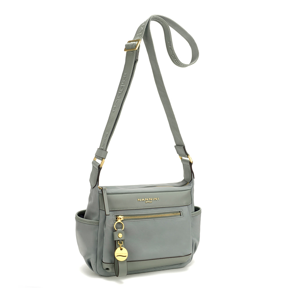 Borsa a tracolla in nylon e pelle Liberty