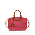 Borsa a mano in nylon e pelle piccola Elsa