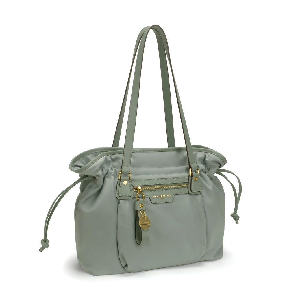 Borsa a spalla in nylon e pelle Liberty