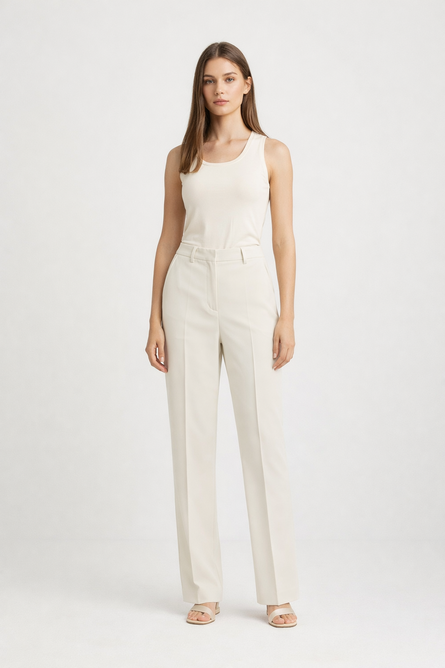 Pantalone in tela bielastica di misto viscosa Mllpagina