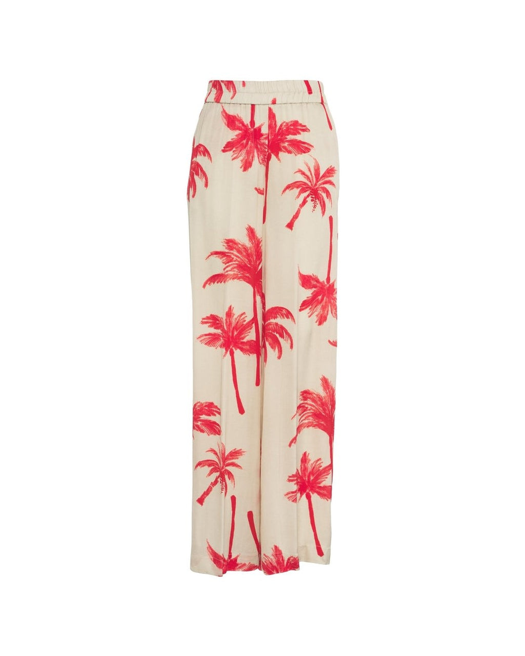 Pantalone palazzo fantasia palme