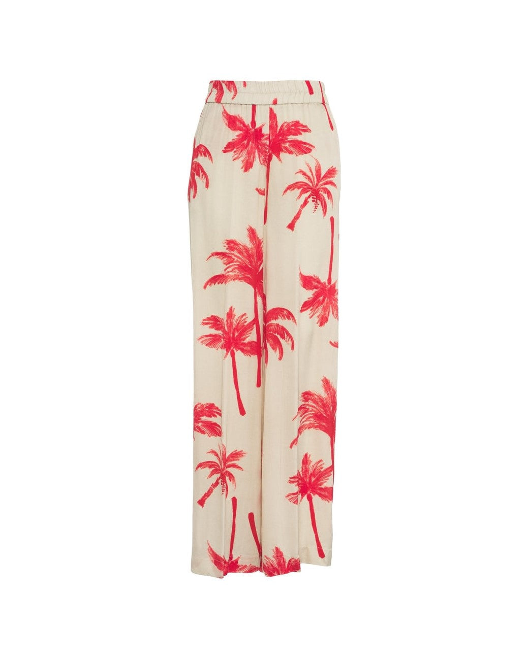 Pantalone palazzo fantasia palme