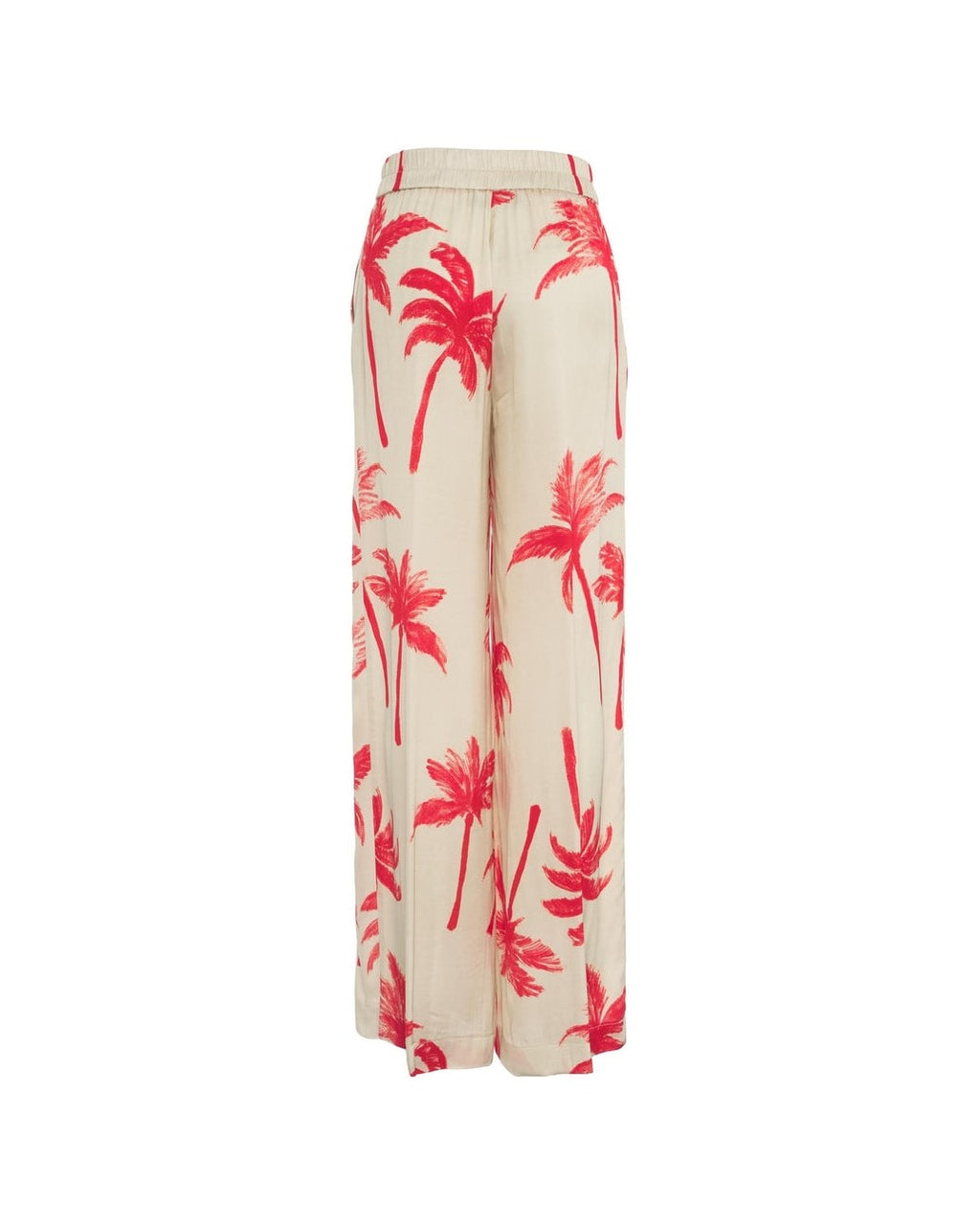 Pantalone palazzo fantasia palme