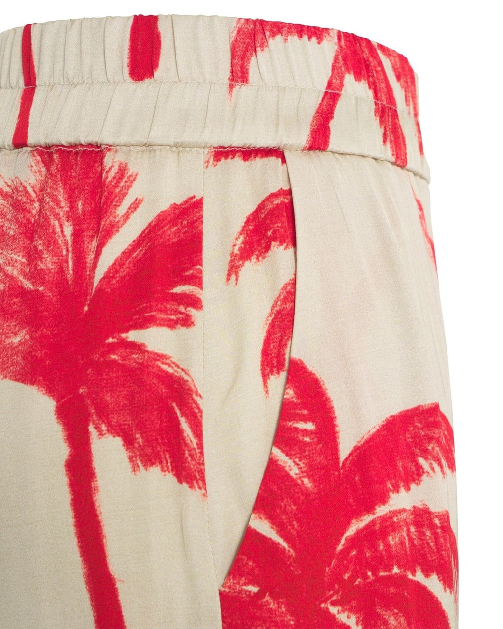 Pantalone palazzo fantasia palme