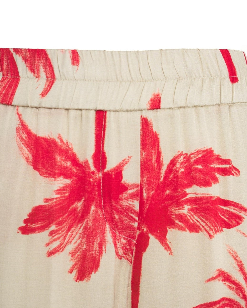 Pantalone palazzo fantasia palme