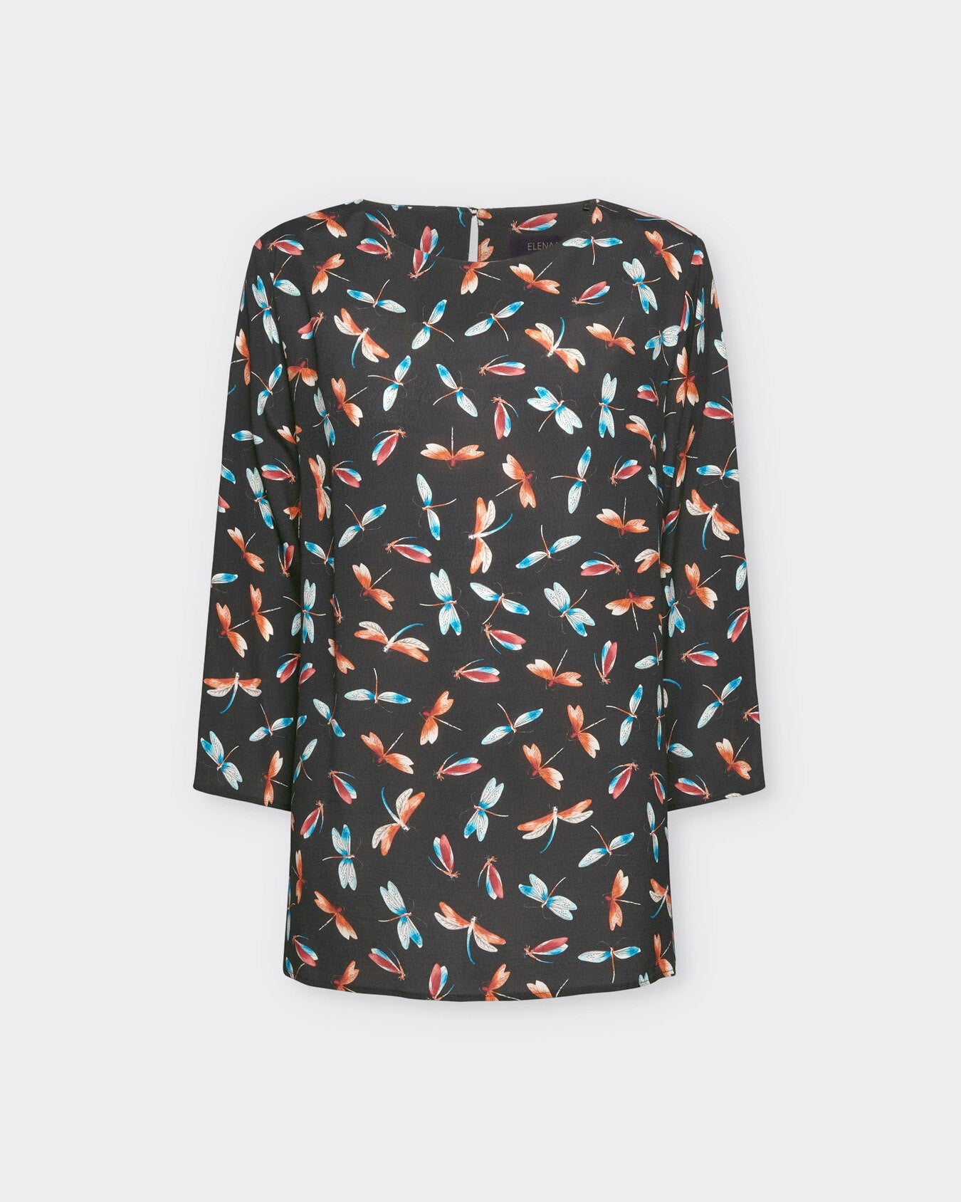 Blusa con stampa libellule