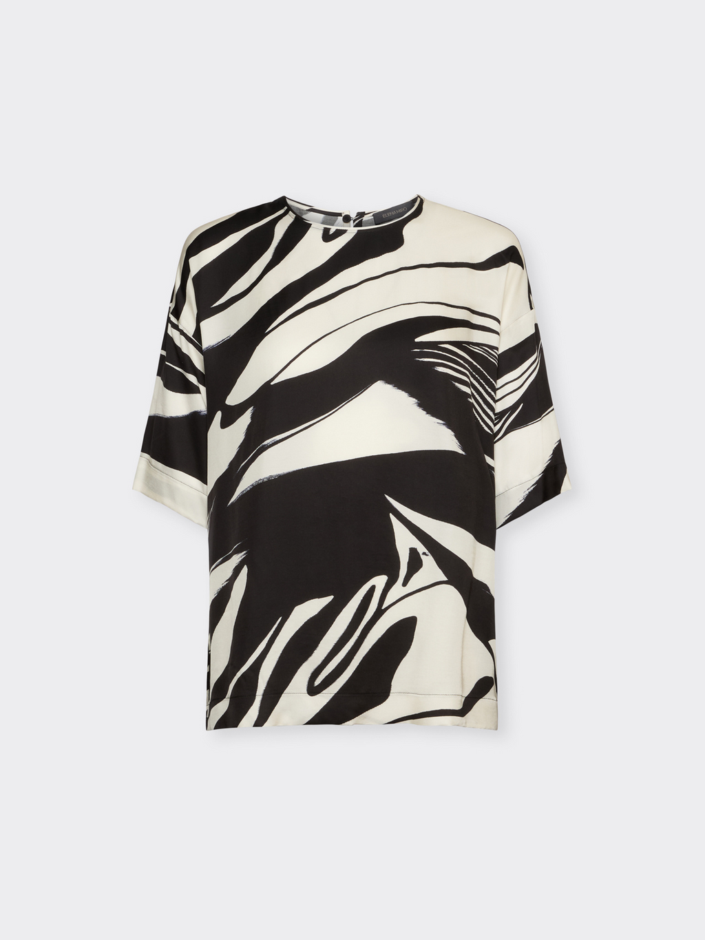 Blusa stampata in twill di viscosa