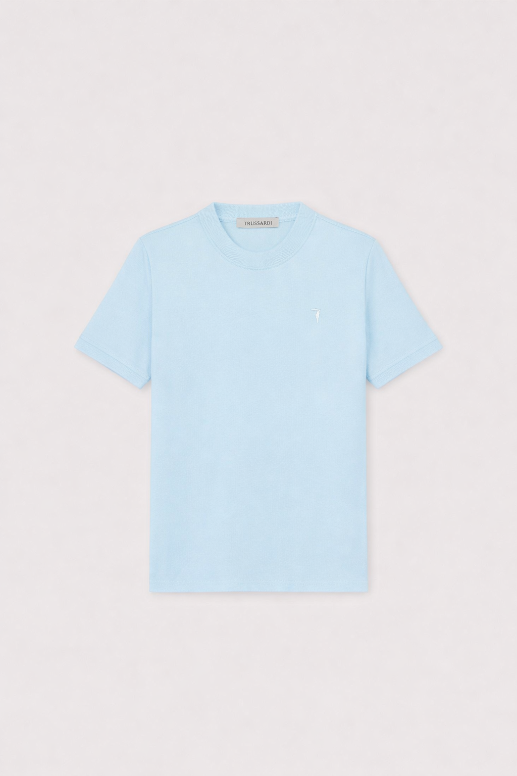T-shirt slim fit in jersey stretch con ricamo