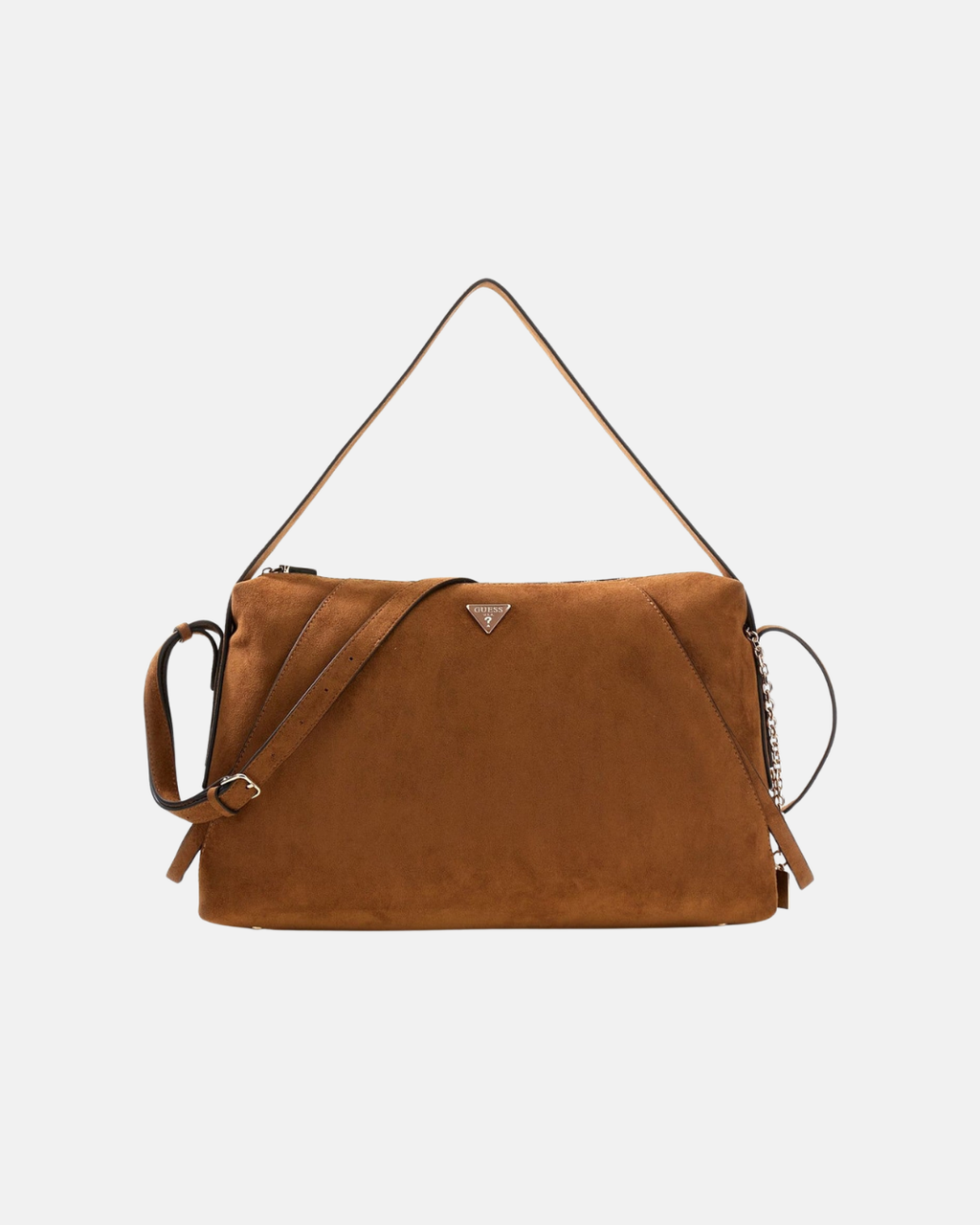 Borsa a spalla large in camoscio Devon