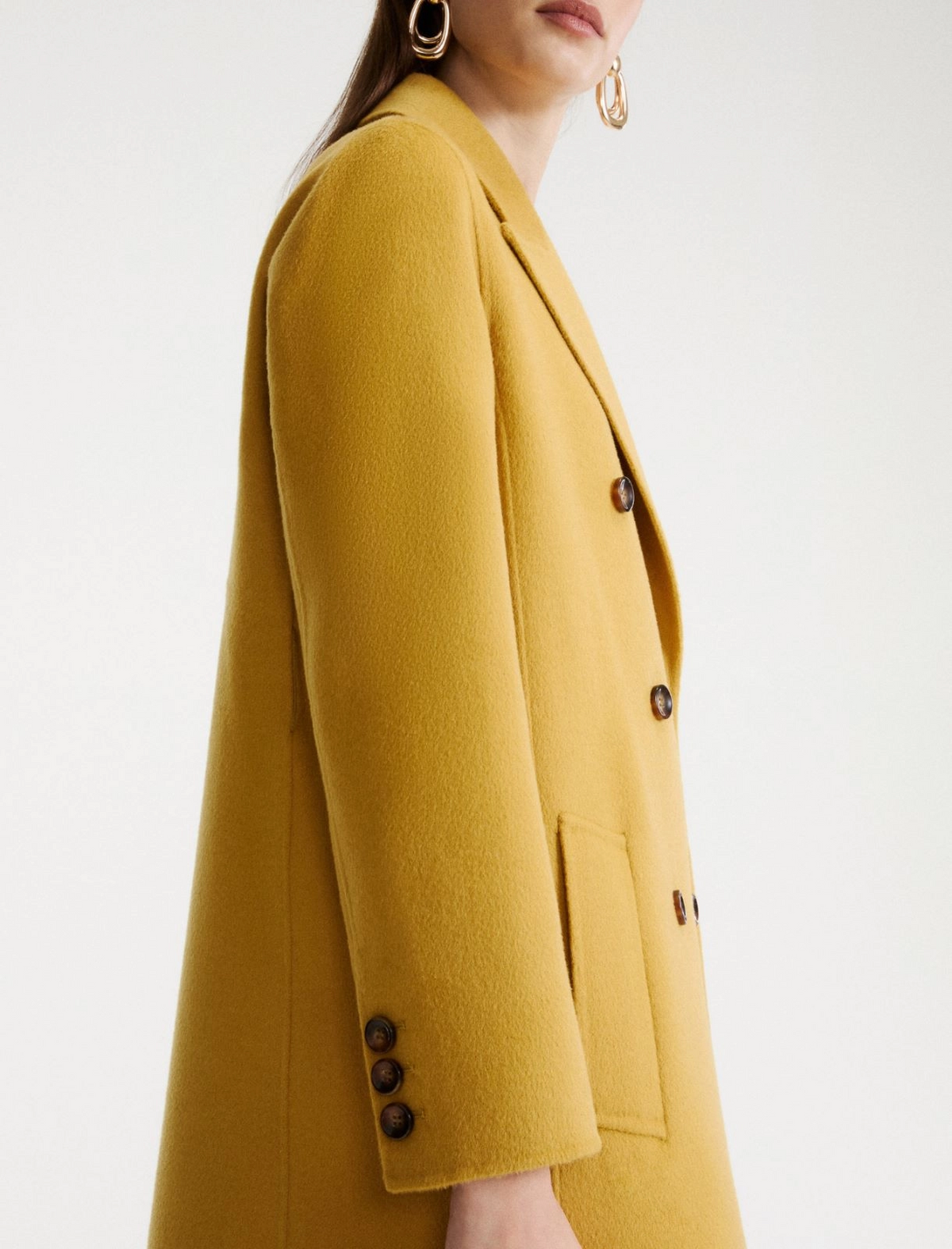 Cappotto Doppiopetto in double di pura lana Mlllaghi