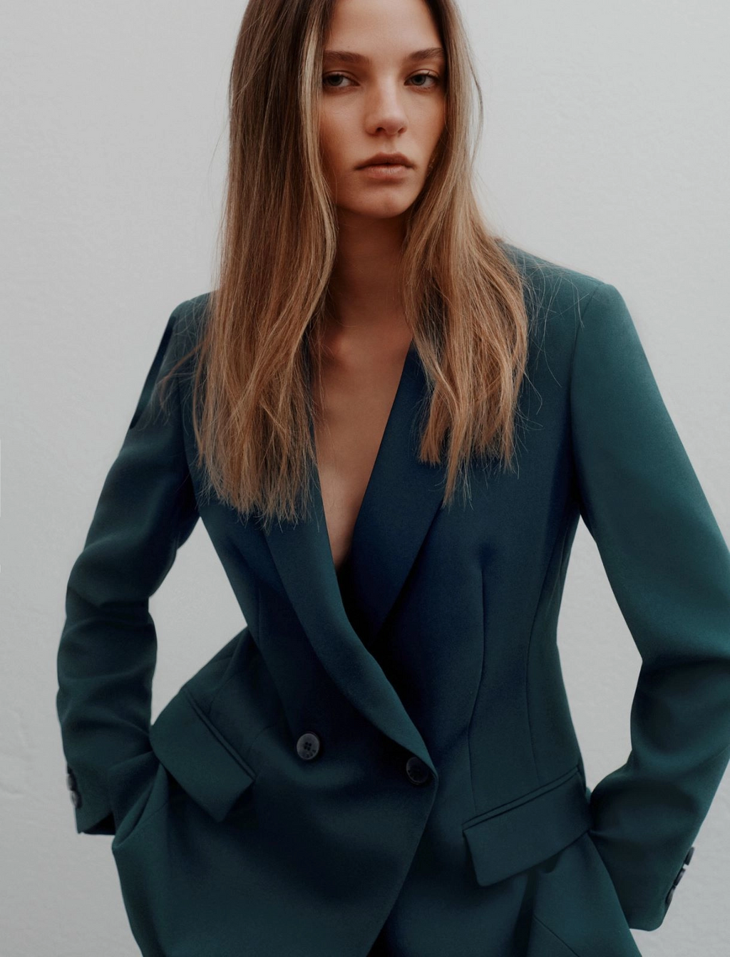 Blazer doppiopetto in envers satin Mltrecente