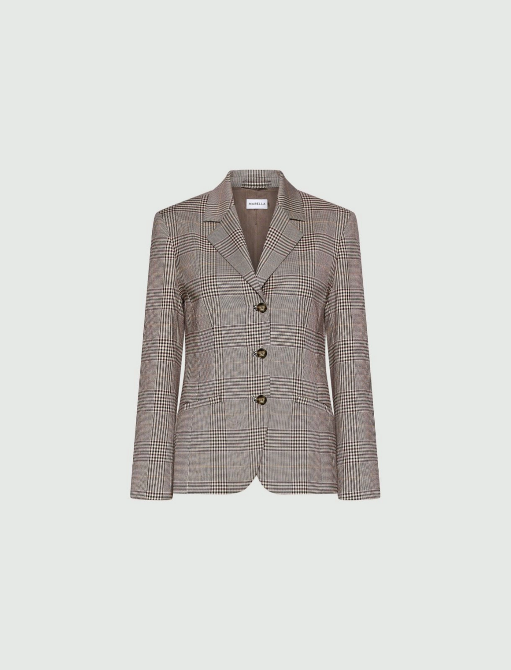 Blazer semi aderente in Principe di Galles Mllginseng