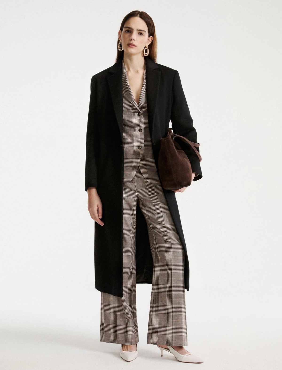 Blazer semi aderente in Principe di Galles Mllginseng