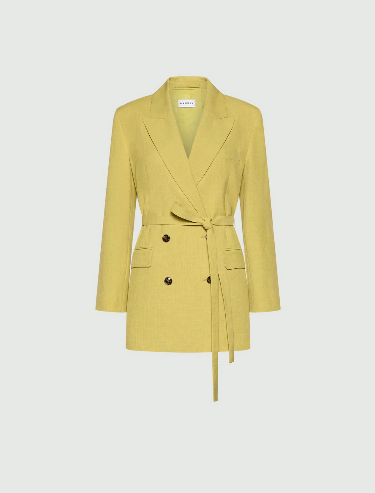 Blazer doppiopetto con cintura Mlllacca