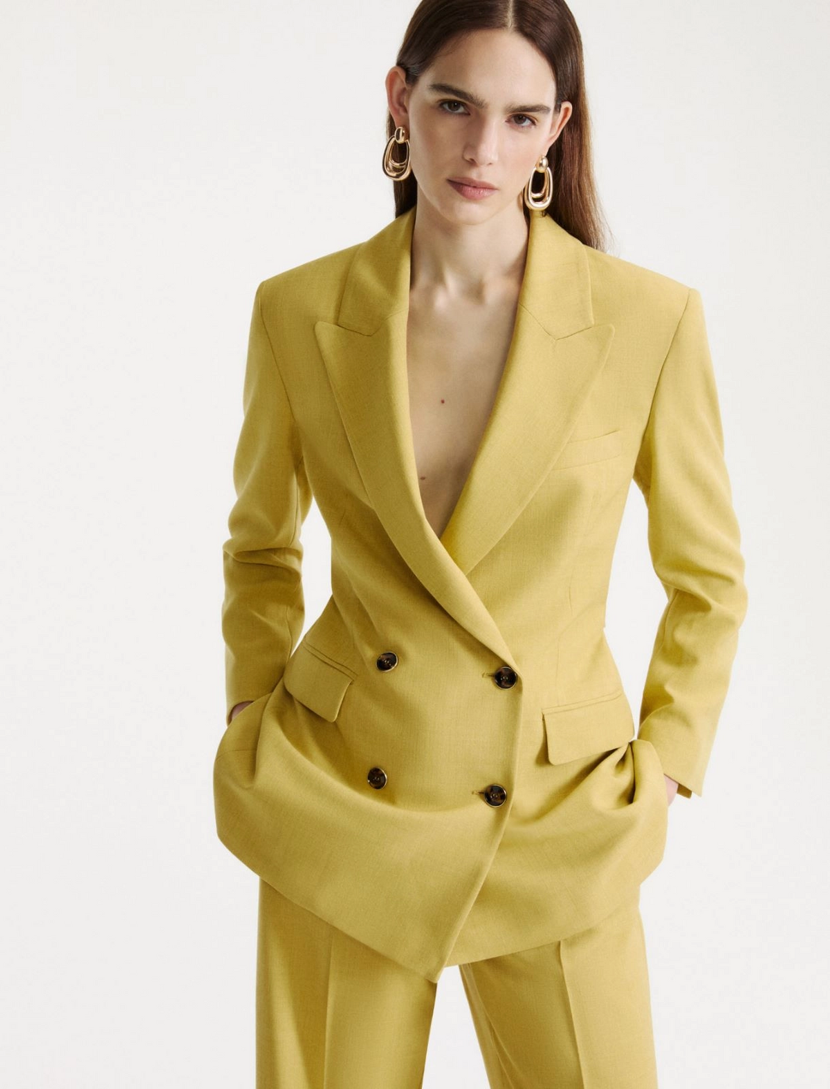 Blazer doppiopetto con cintura Mlllacca