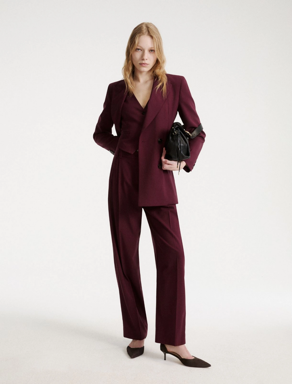 Blazer doppiopetto in lana stretch Mlldente