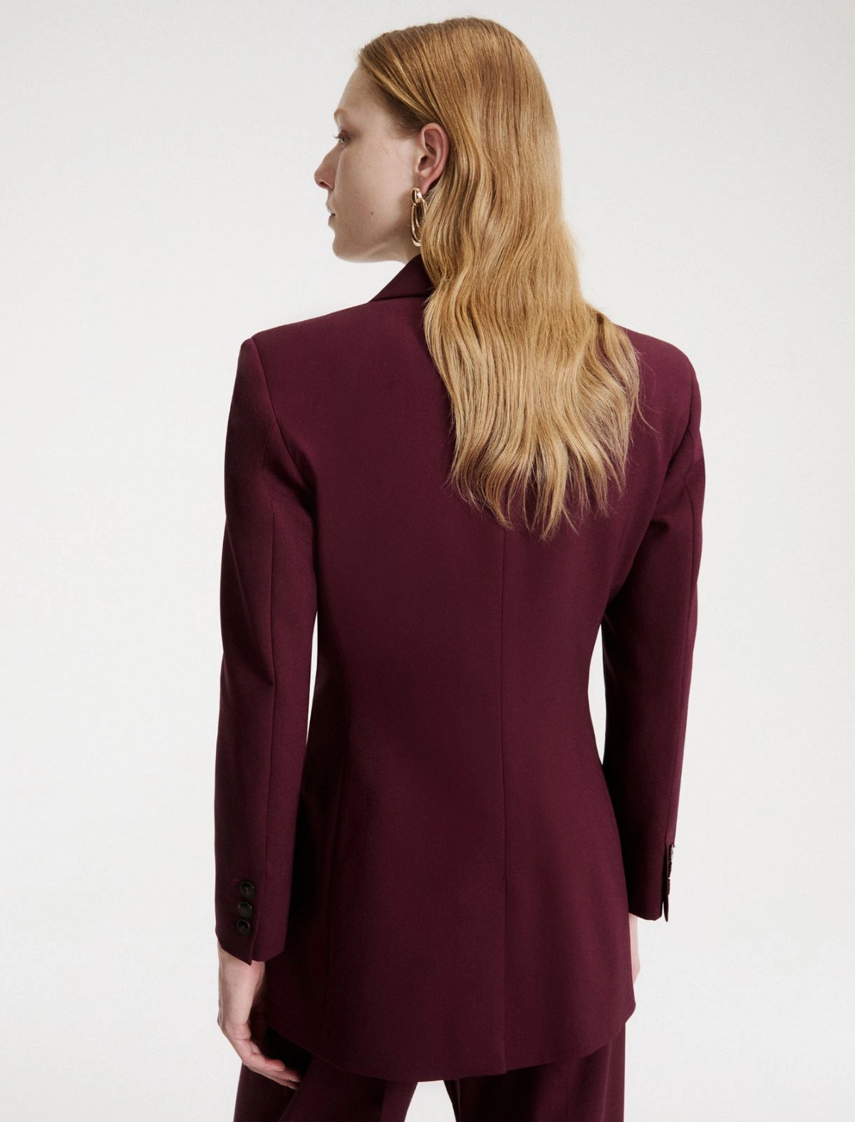 Blazer doppiopetto in lana stretch Mlldente
