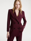 Blazer doppiopetto in lana stretch Mlldente
