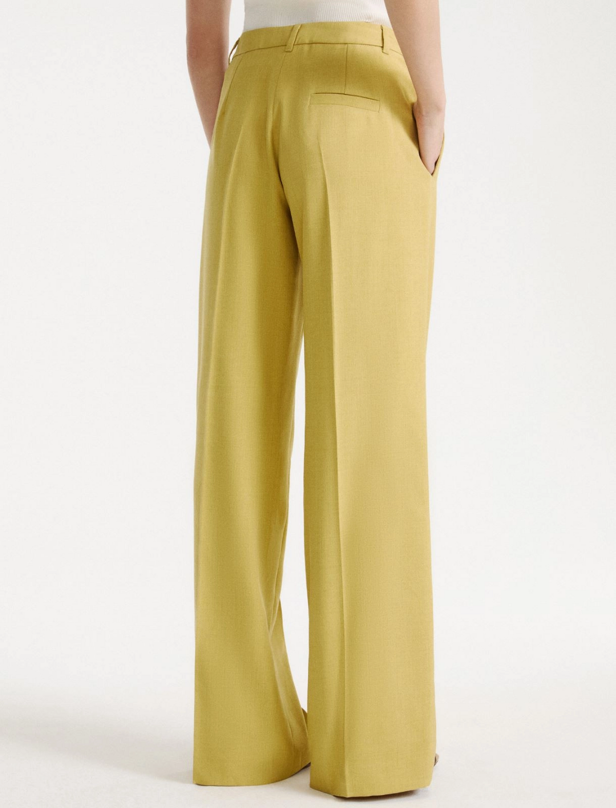 Pantalone a gamba ampia in tela stretch Mllfiocco