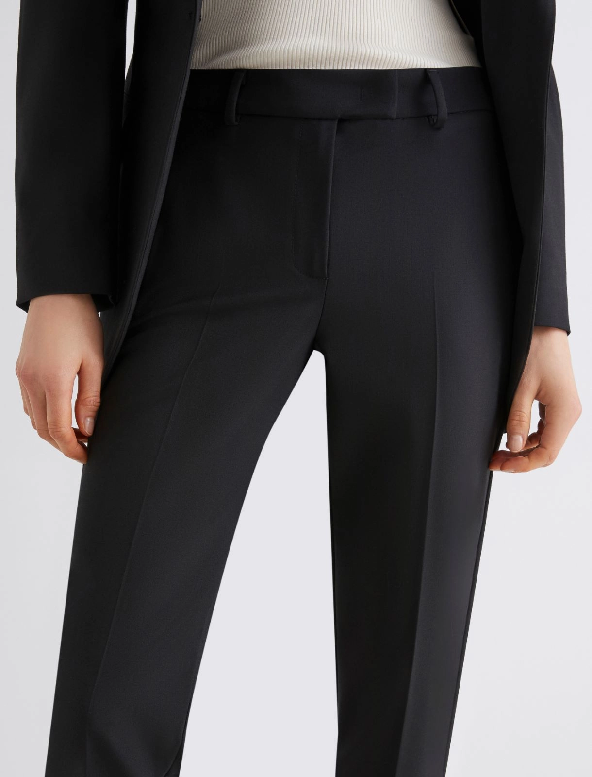 Pantalone chino in tessuto stretch Opaco