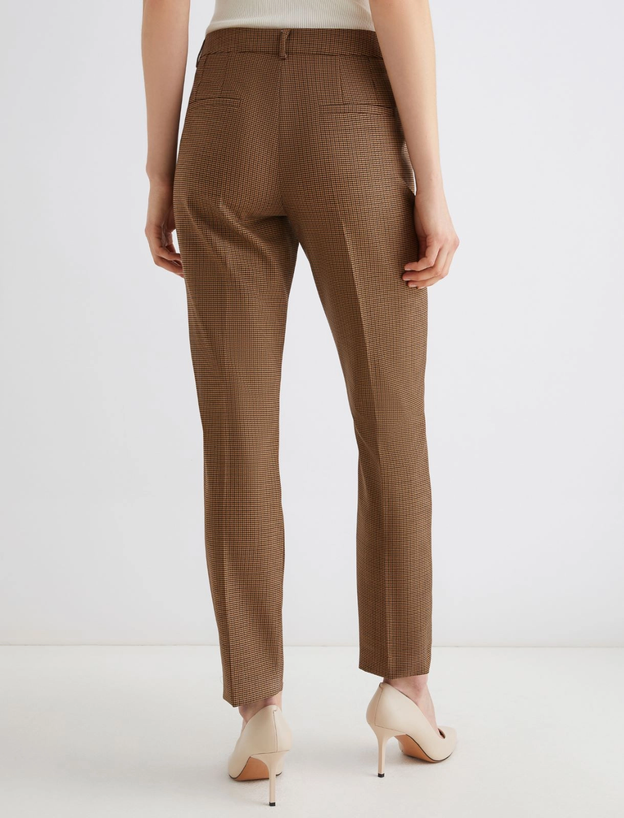 Pantalone chino in tessuto stretch Opaco